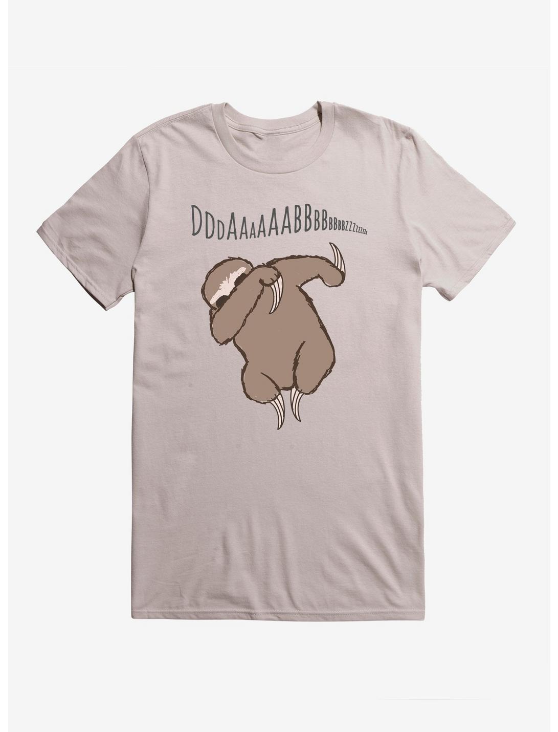 Dab Sloth T-Shirt, SILVER, hi-res
