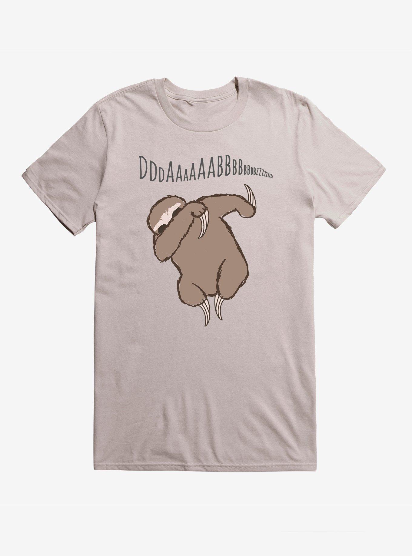 Dab Sloth T-Shirt, SILVER, hi-res