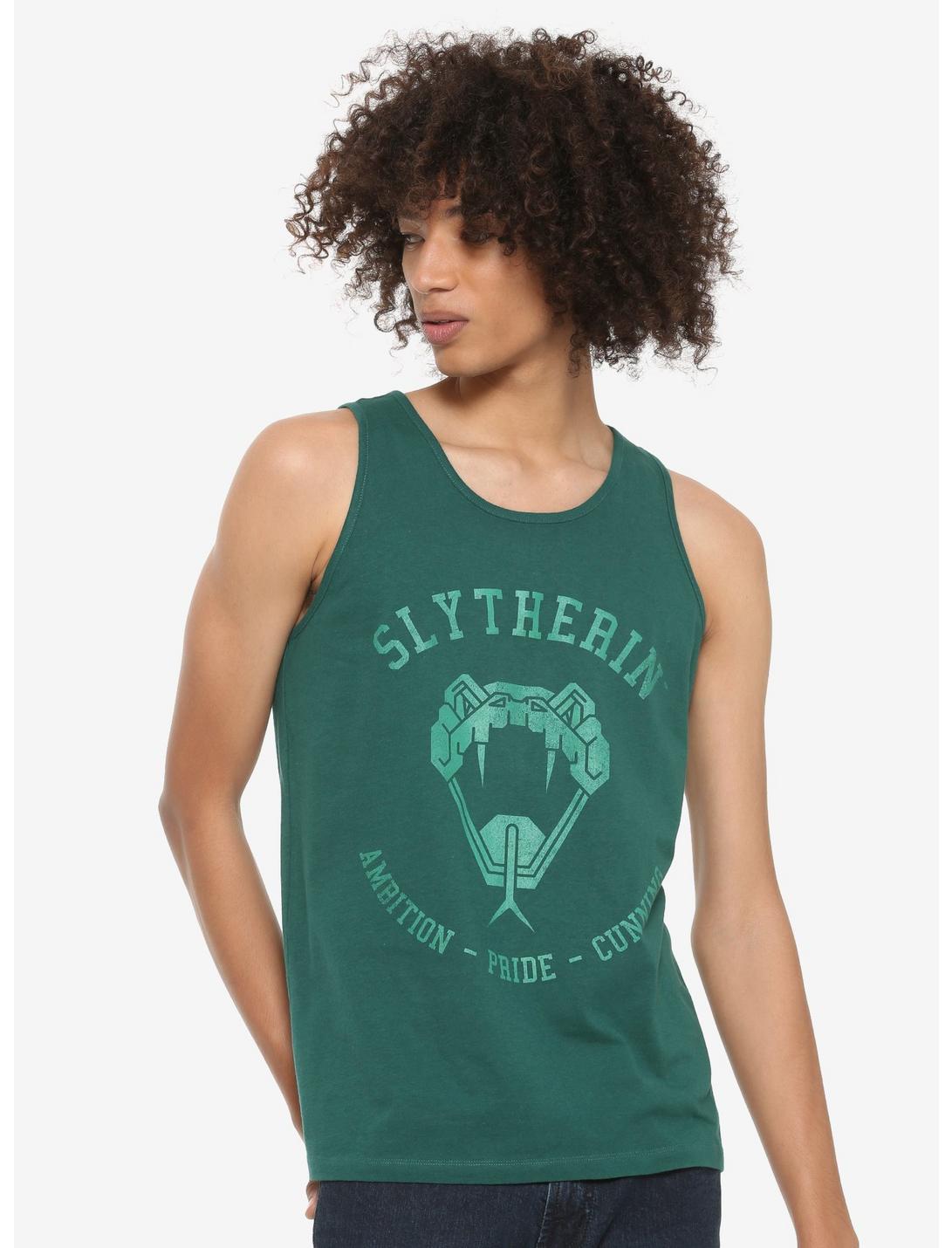 Harry Potter Slytherin Tank Top - BoxLunch Exclusive, GREEN, hi-res