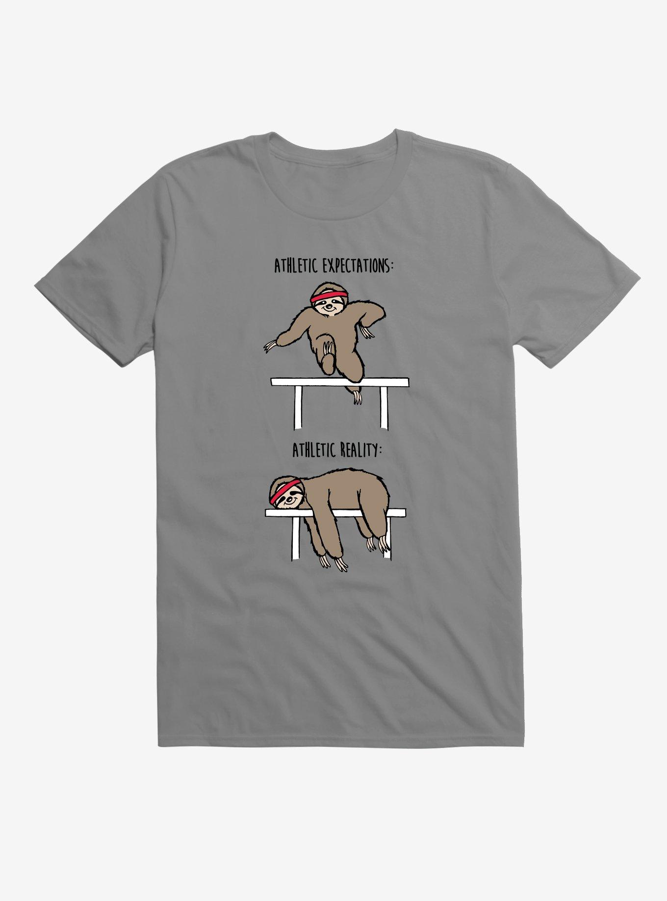 Athletic Expectations Sloth TShirt Hot Topic