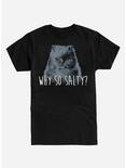 Why So Salty Cat T-Shirt, BLACK, hi-res