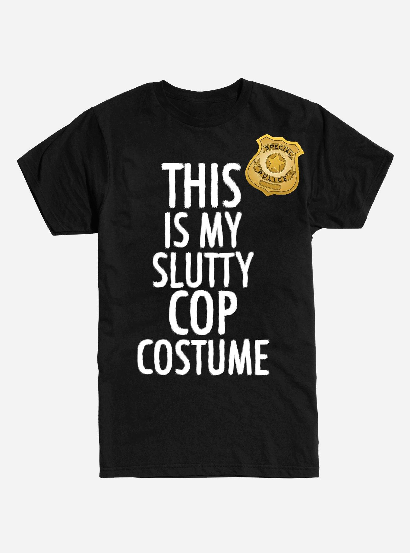 Slutty Cop Costume T-Shirt - BLACK | Hot Topic