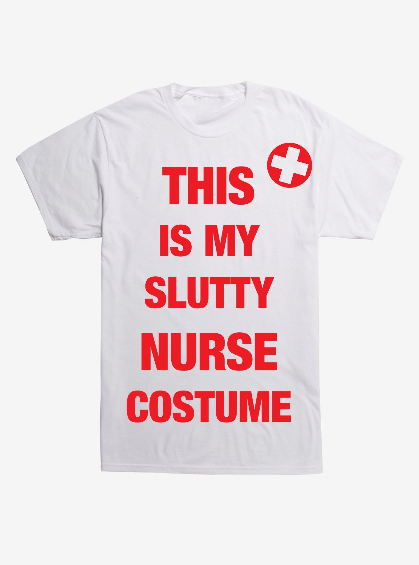 Slutty Nurse Costume T Shirt White Hot Topic 