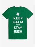 St. Patty's Keep Calm Stay Irish T-Shirt, KELLY GREEN, hi-res