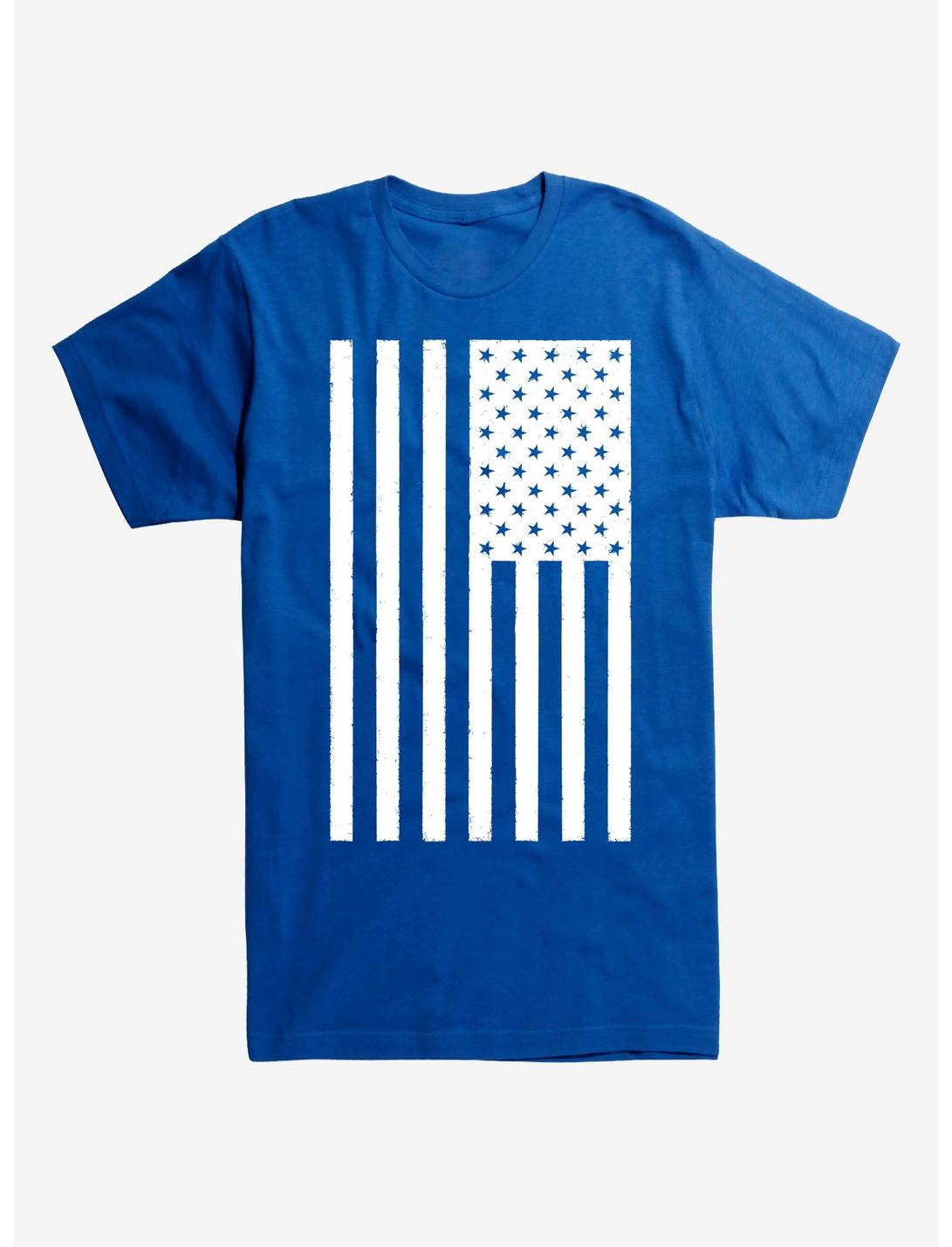 Vertical US Flag Blue T-Shirt, ROYAL BLUE, hi-res
