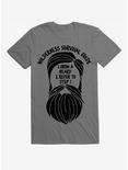 Wilderness Survival Guide Beard T-Shirt, HEATHER GREY, hi-res