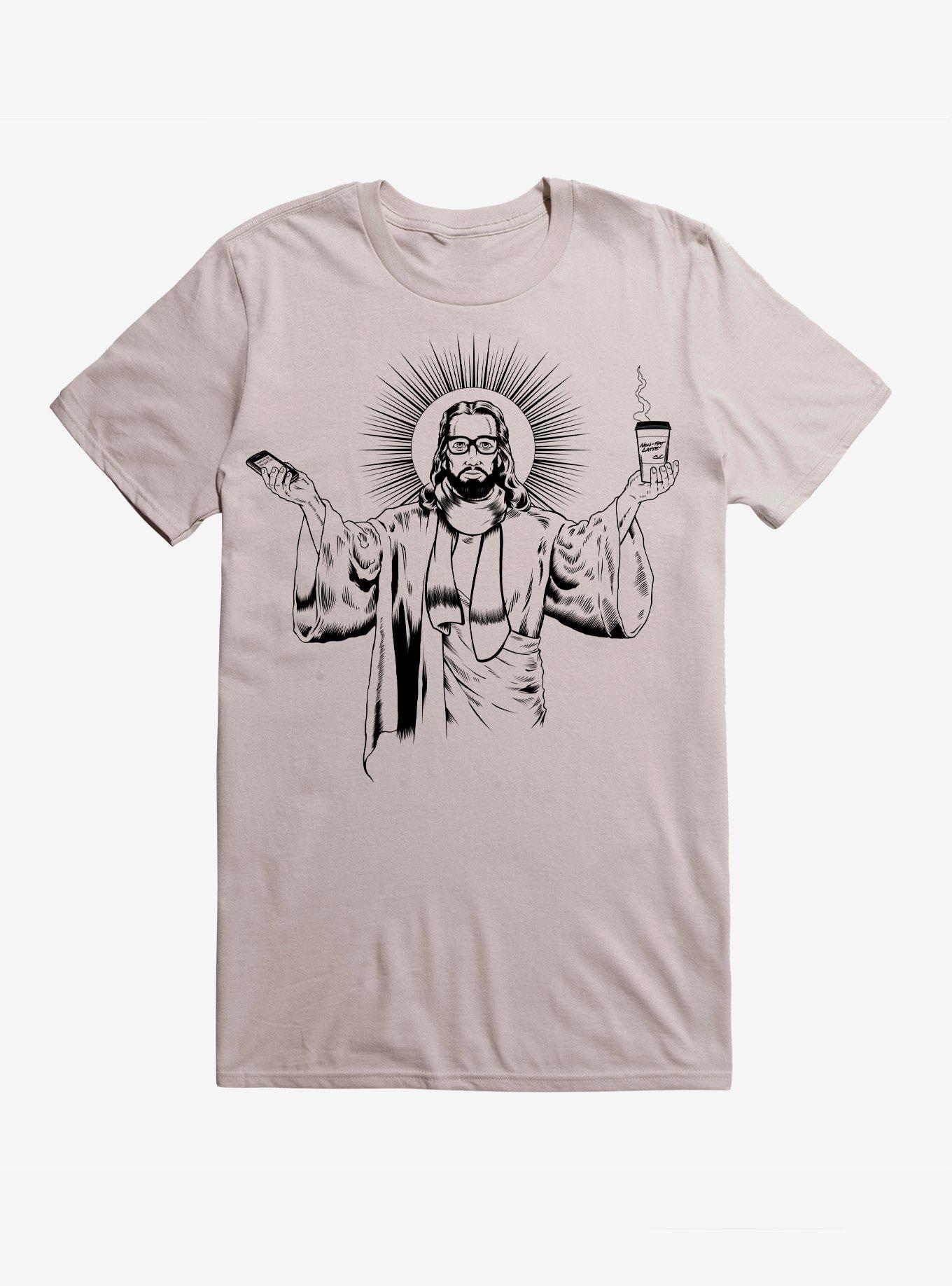 Hipster Jesus T-Shirt, SILVER, hi-res