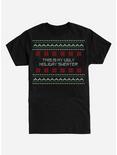 Ugly Holiday Sweater T-Shirt, BLACK, hi-res