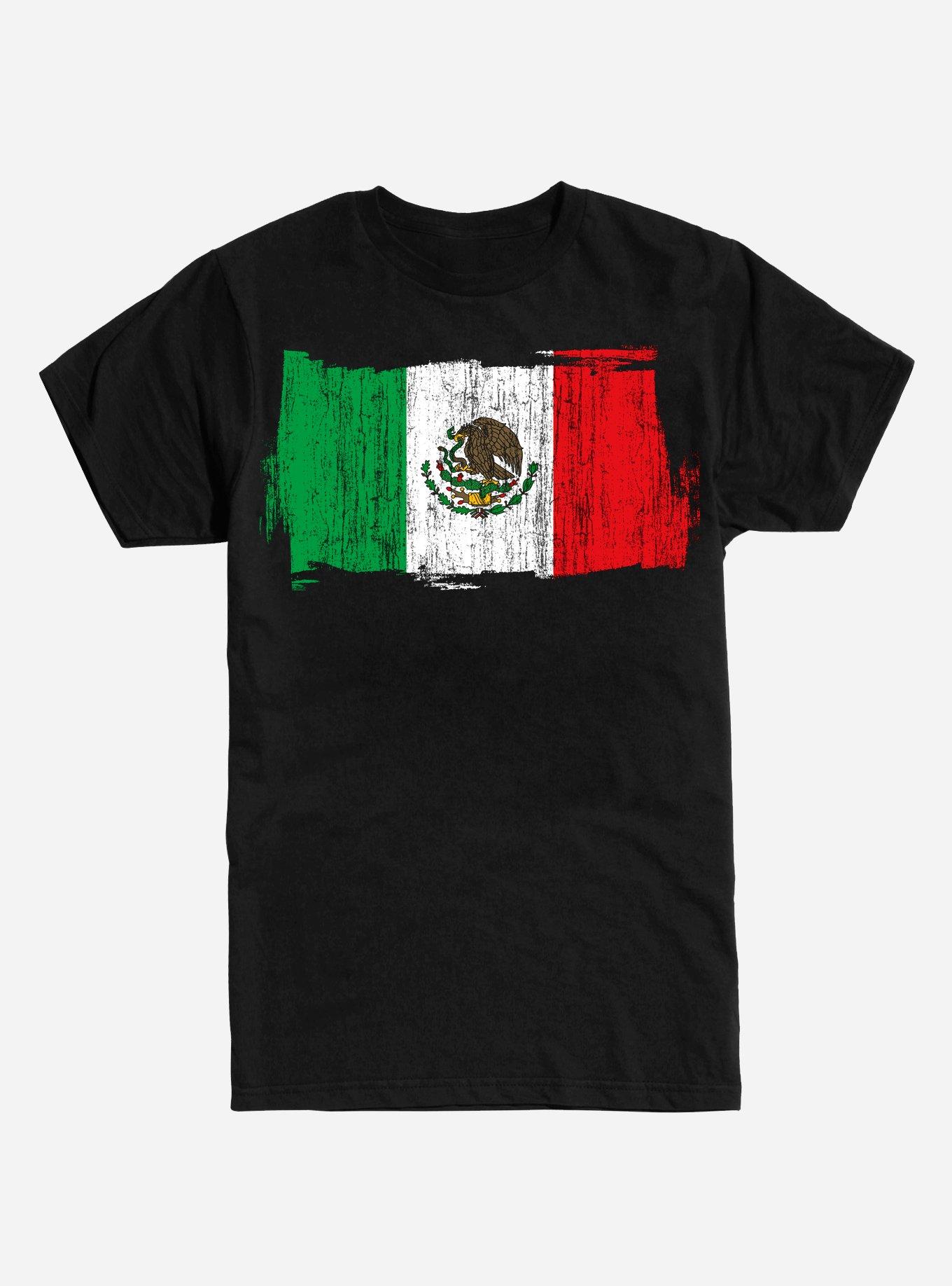 Flag of Mexico T-Shirt, BLACK, hi-res