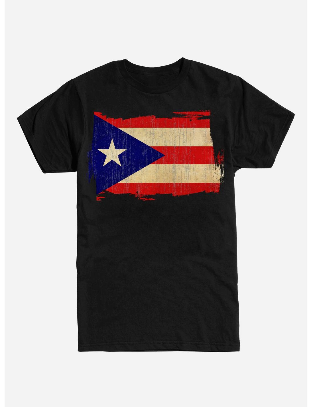 Flag of Puerto Rico T-Shirt, BLACK, hi-res