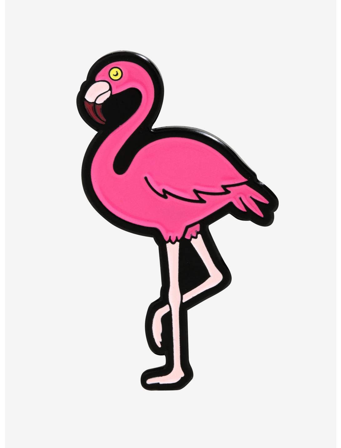 Flamingo Enamel Pin, , hi-res