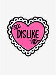 Dislike Heart Enamel Pin, , hi-res