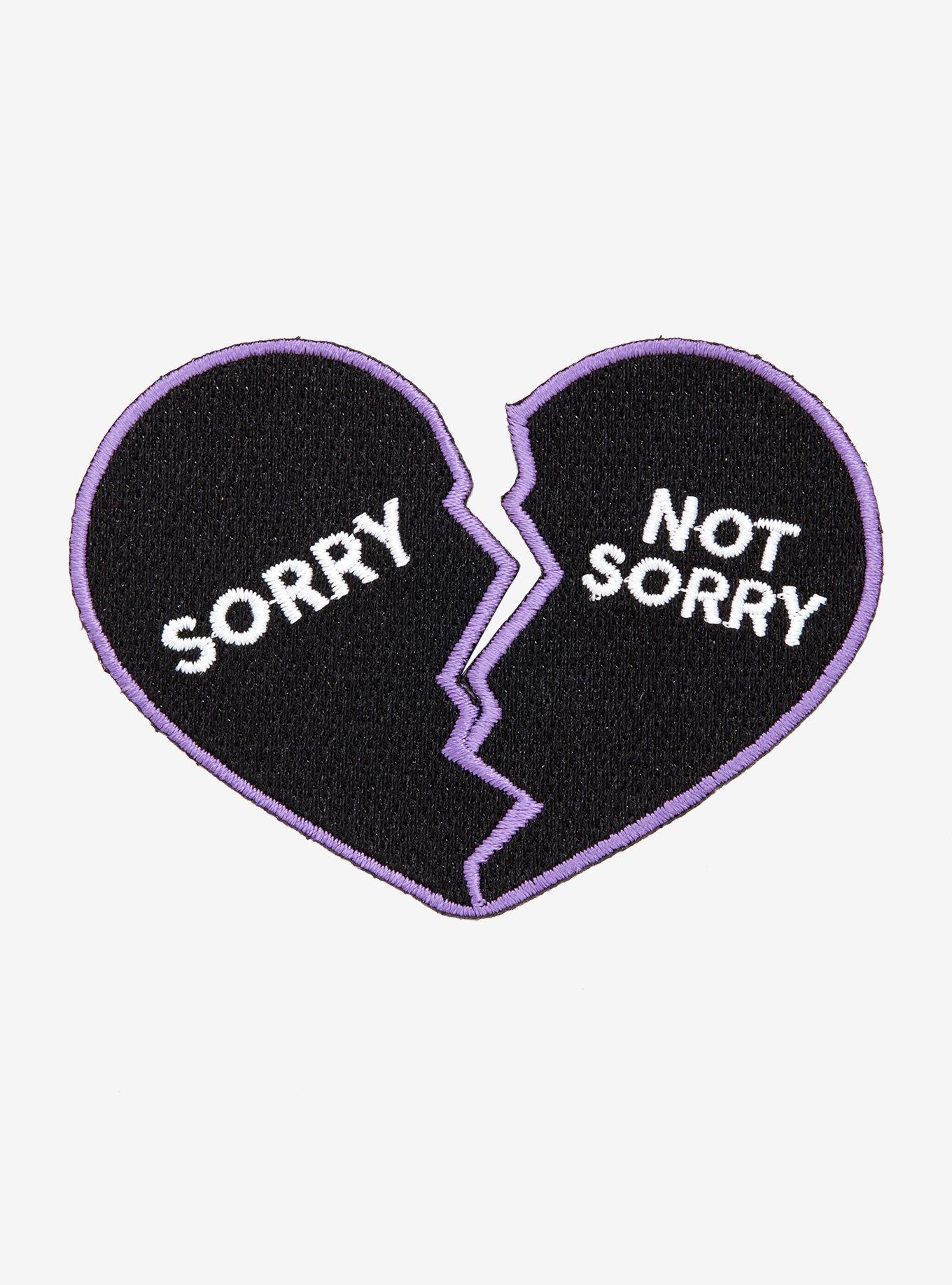 Sorry Not Sorry Broken Heart Patch, , hi-res