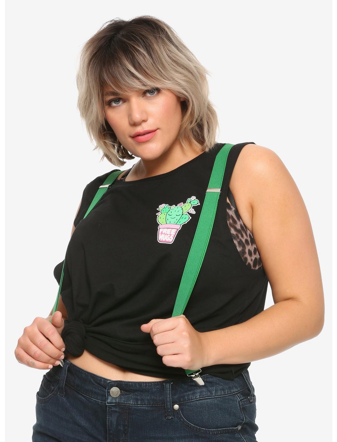 Basic Green Suspenders, , hi-res