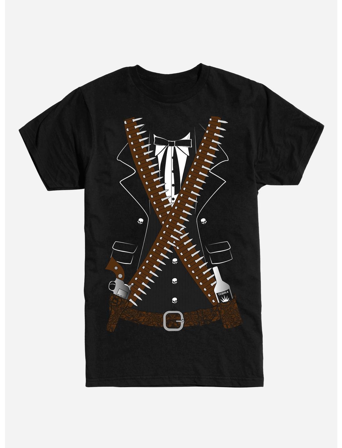 Western Bandolier T-Shirt, BLACK, hi-res