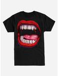 Vampire Mouth T-Shirt, BLACK, hi-res