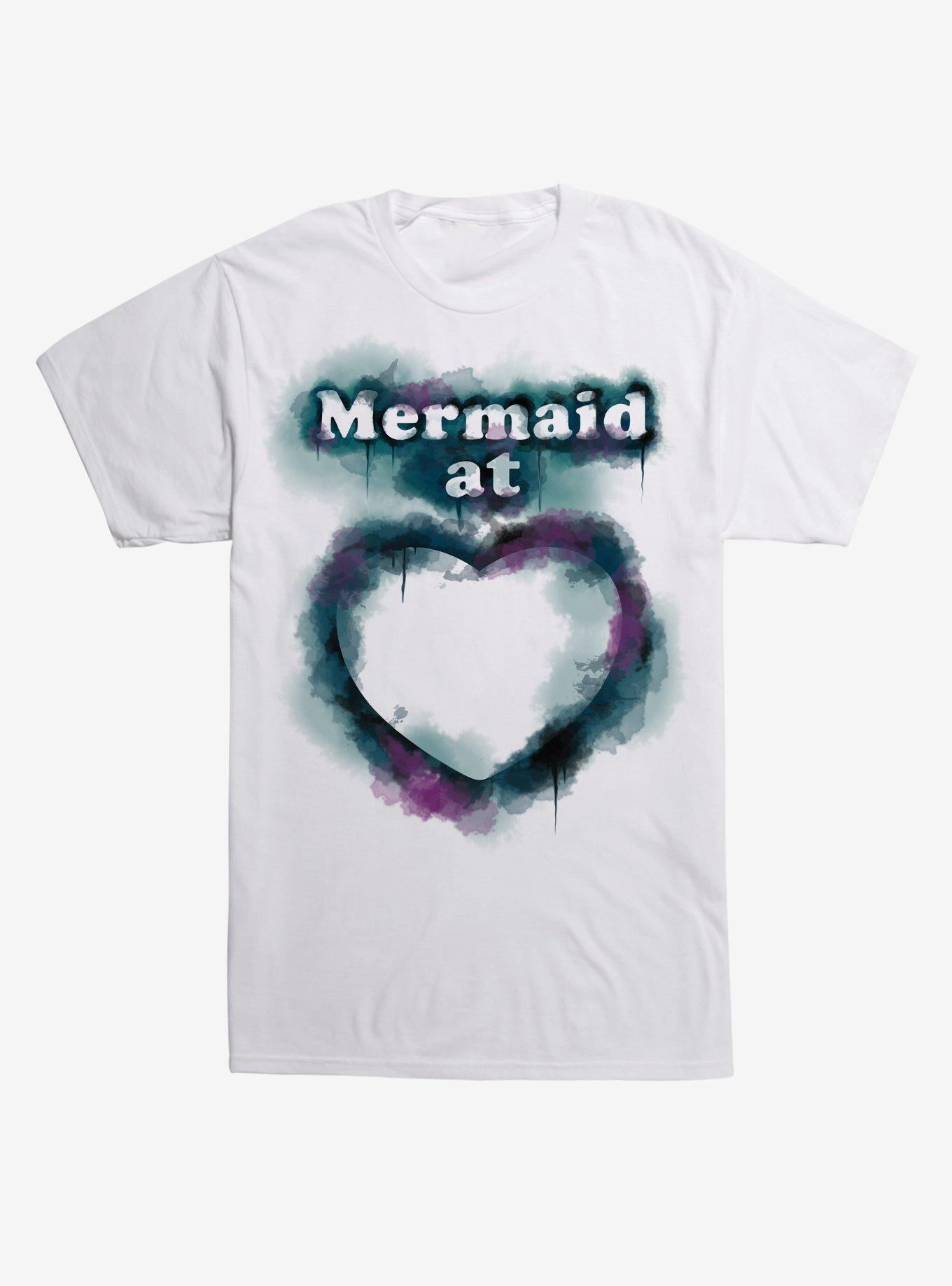 Mermaid At Heart T-Shirt, WHITE, hi-res