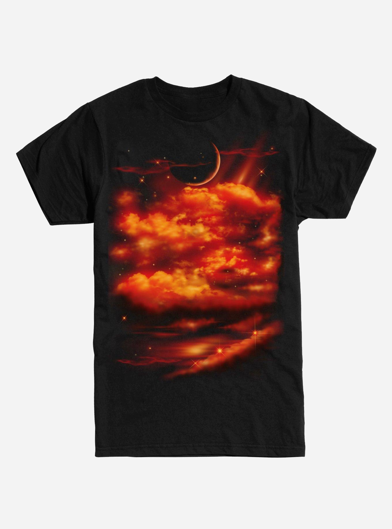 Sunset Sky T-Shirt, BLACK, hi-res