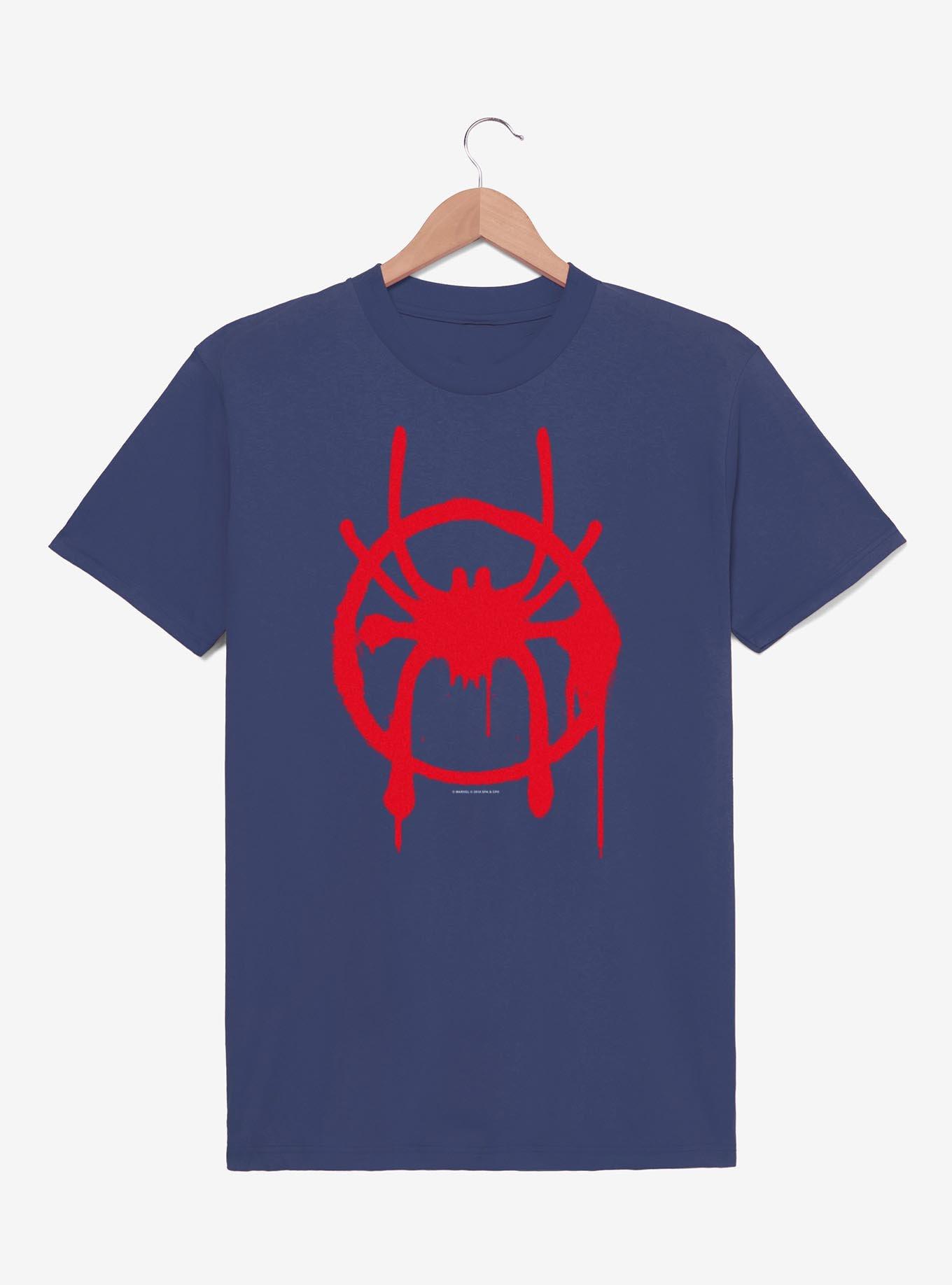 Marvel Spider-Man: Into the Spider-Verse Miles Symbol Navy T-Shirt