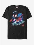 Marvel Spider-Man: Into the Spider-Verse Cracked Spider T-Shirt, BLACK, hi-res