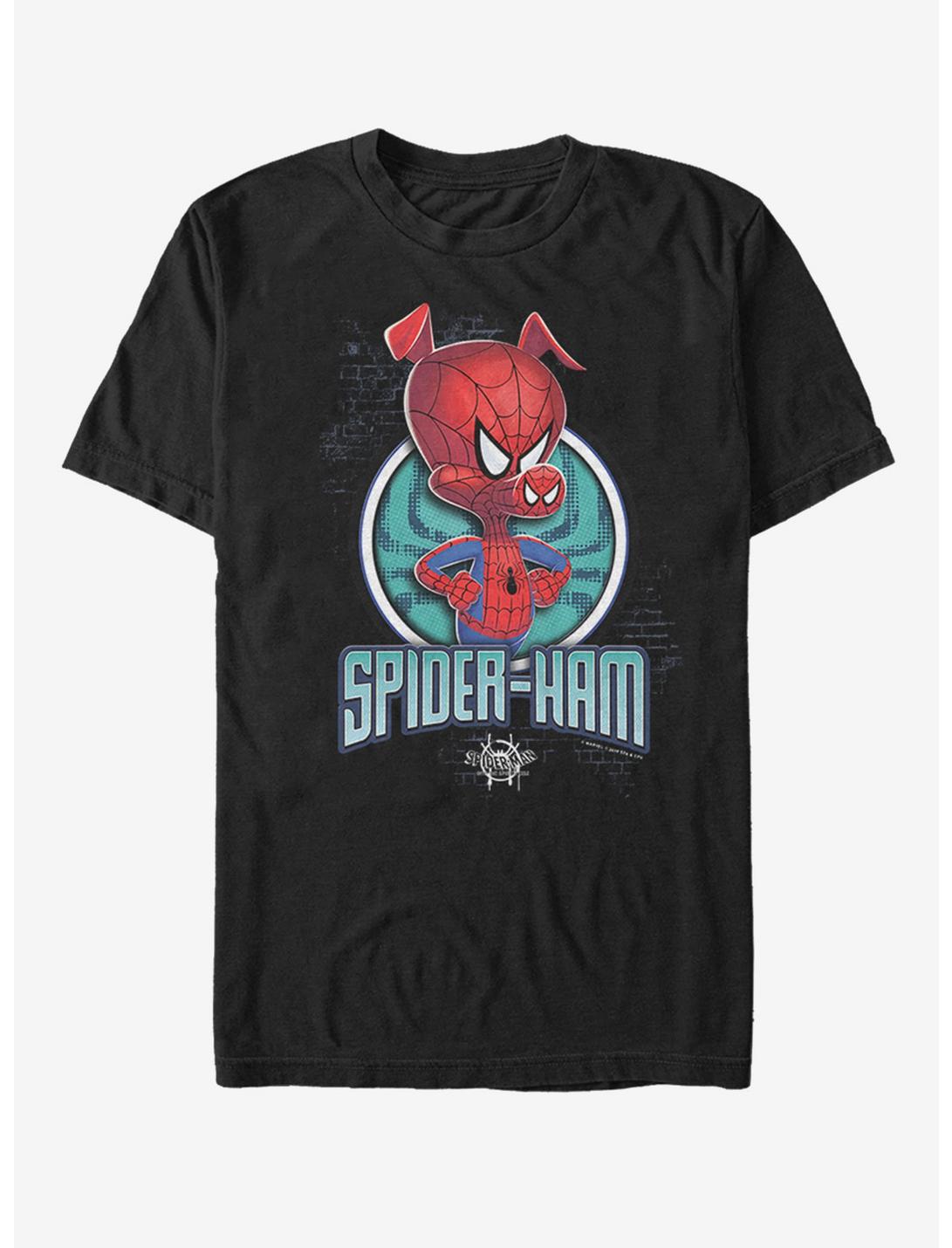 Plus Size Marvel Spider-Man: Into the Spider-Verse Spider Ham T-Shirt, BLACK, hi-res