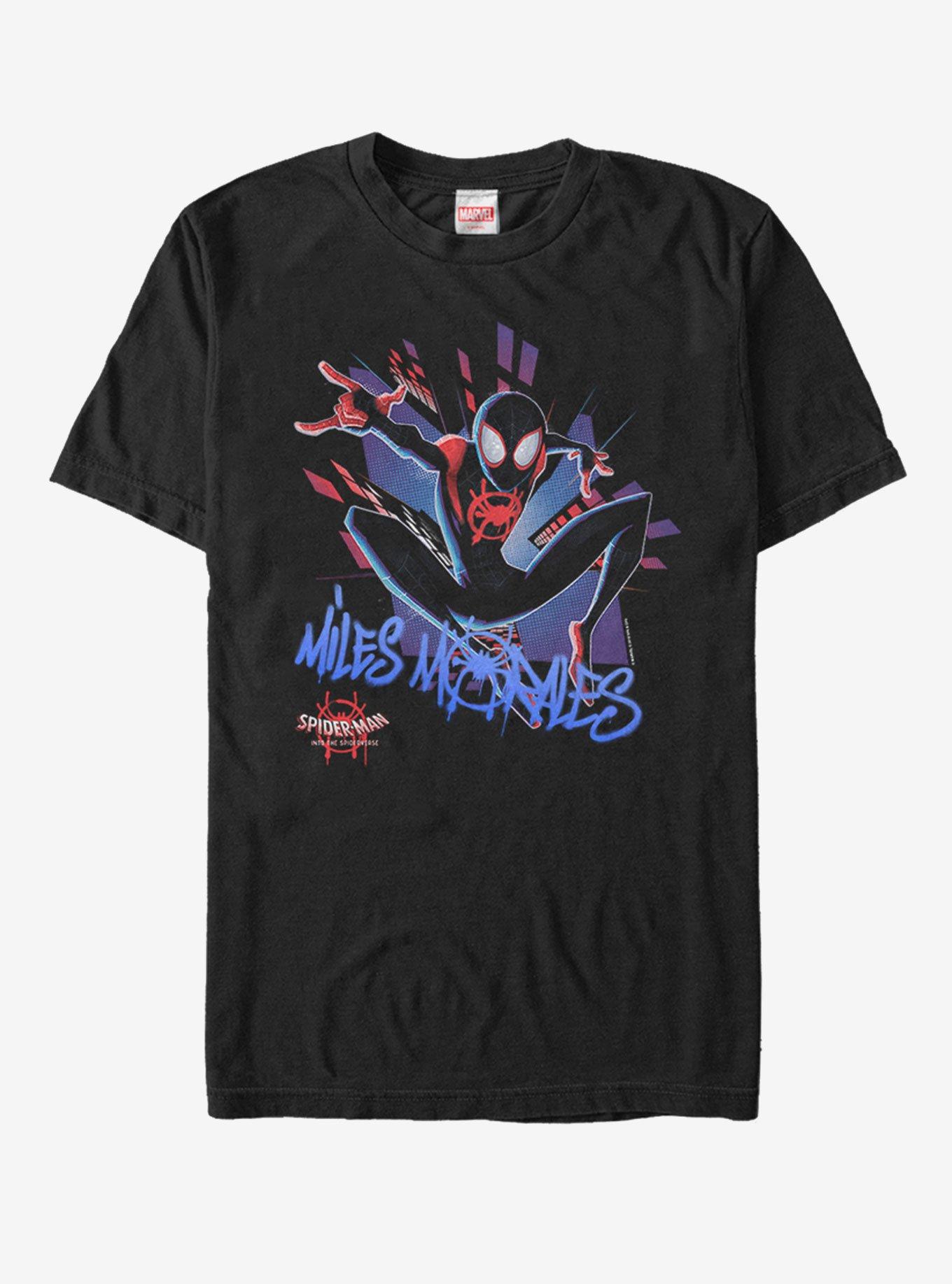 Marvel Spider-Man: Into the Spider-Verse Spidey Explosion T-Shirt, BLACK, hi-res