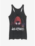 Marvel Spider-Man: Into the Spider-Verse Hooded Miles Womens Tank Top, BLK HTR, hi-res