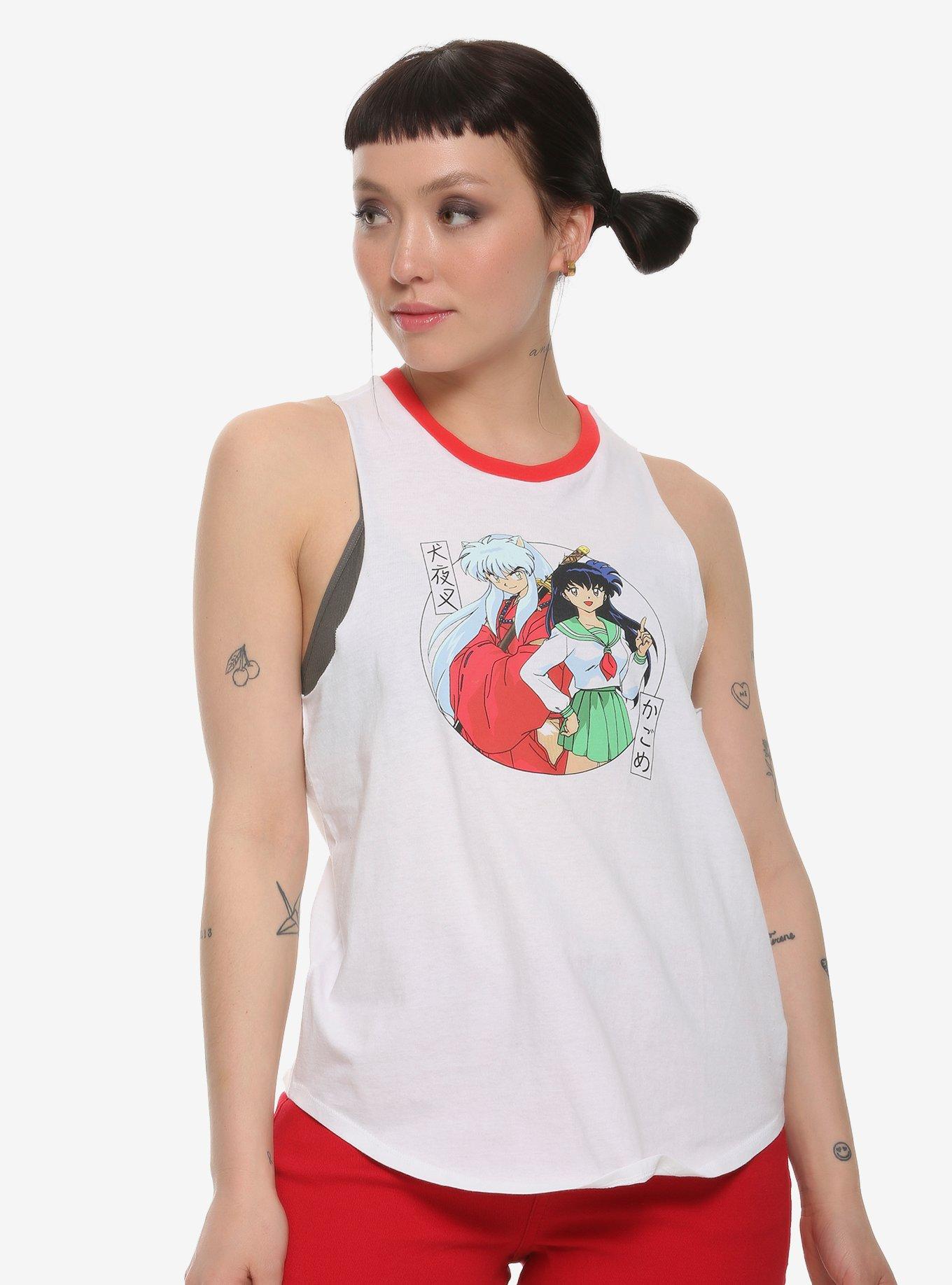 Inuyasha & Kagome Girls Muscle Top, MULTI, hi-res