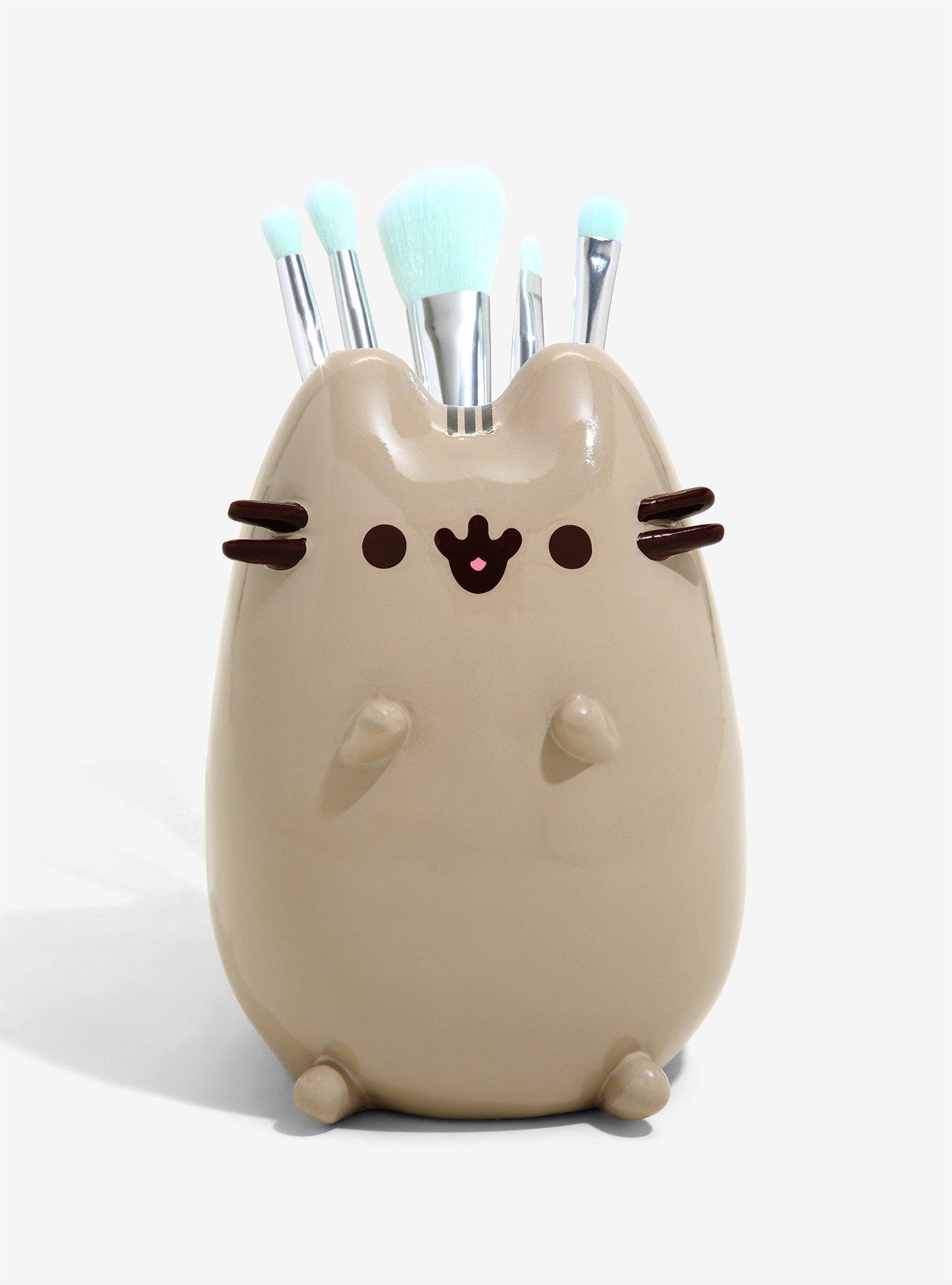 Pastel Pusheen 10-Piece Makeup Brush Set