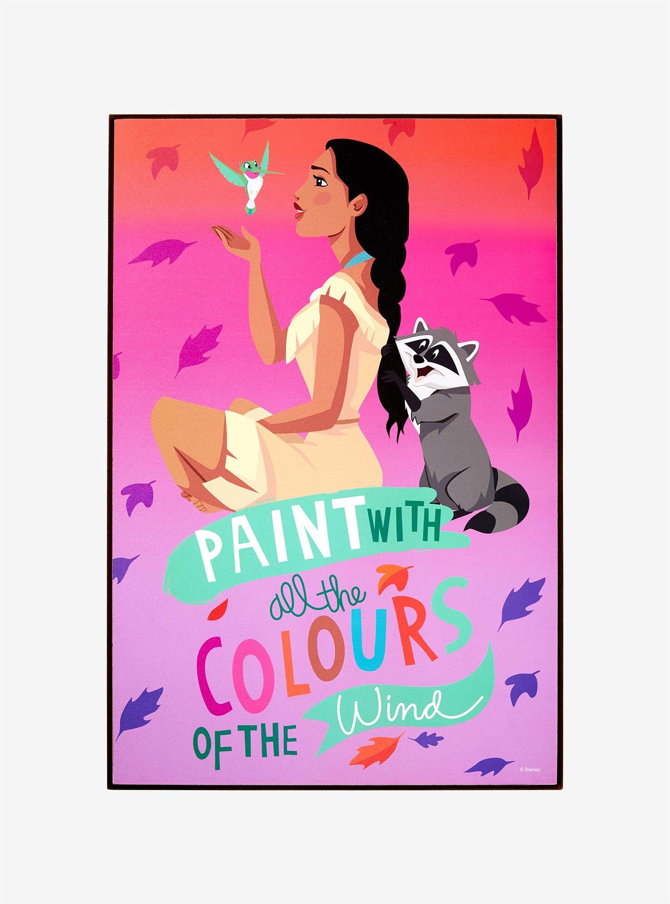 Disney Pocahontas Paint Wood Wall Art, , hi-res