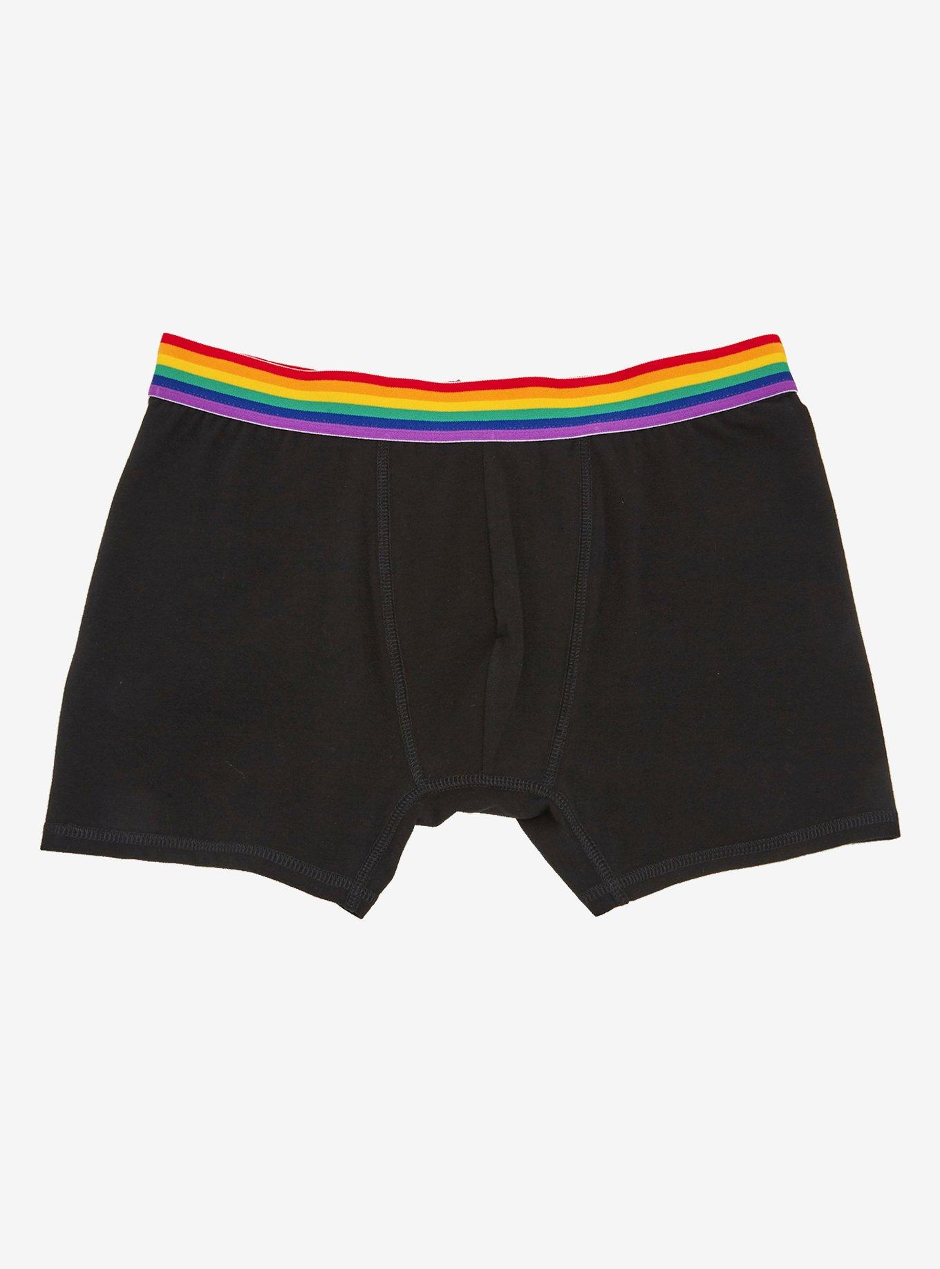 Rainbow Stripe Waistband Boxer Briefs