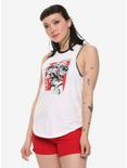 Dragon Ball Z Red Square Girls Muscle Tank Top, RED, hi-res