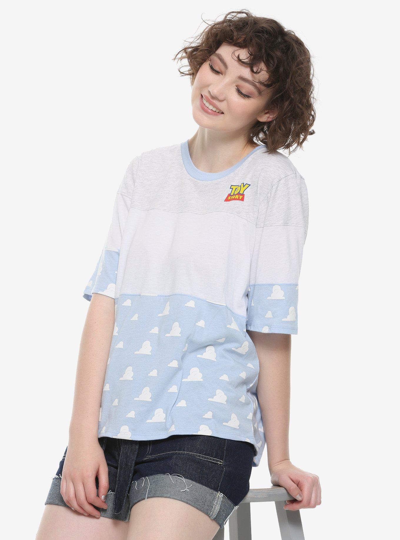Disney Pixar Toy Story Cloud Color-Block Oversized T-Shirt, , hi-res