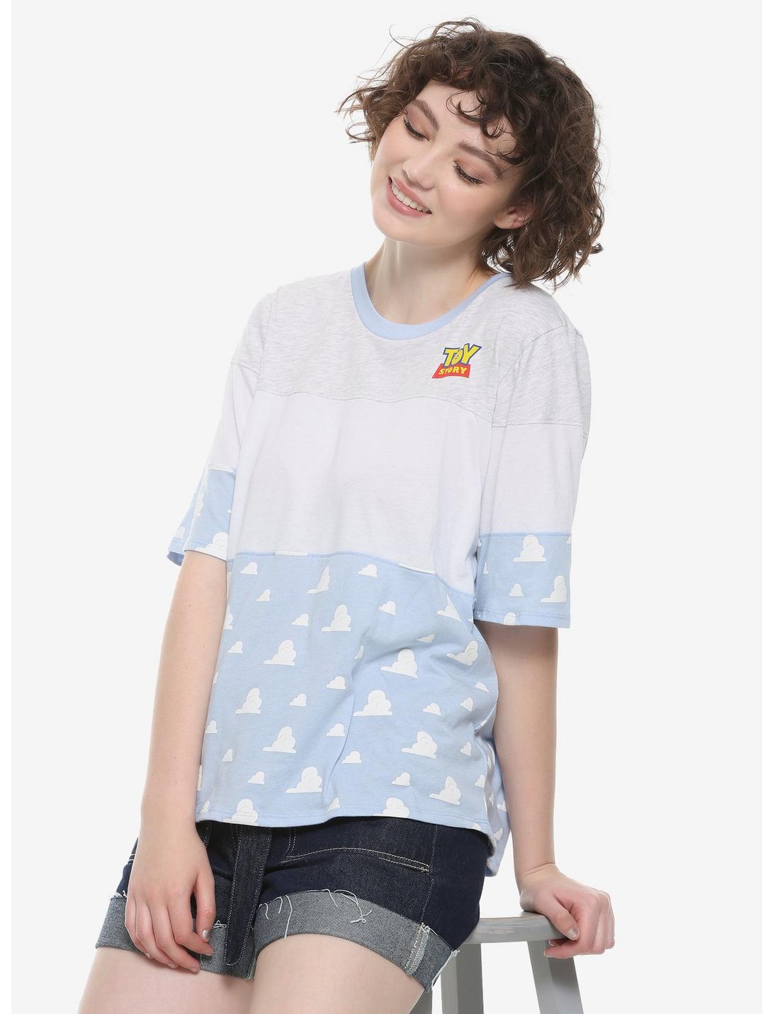 Disney Pixar Toy Story Cloud Color-Block Oversized T-Shirt, MULTI, hi-res