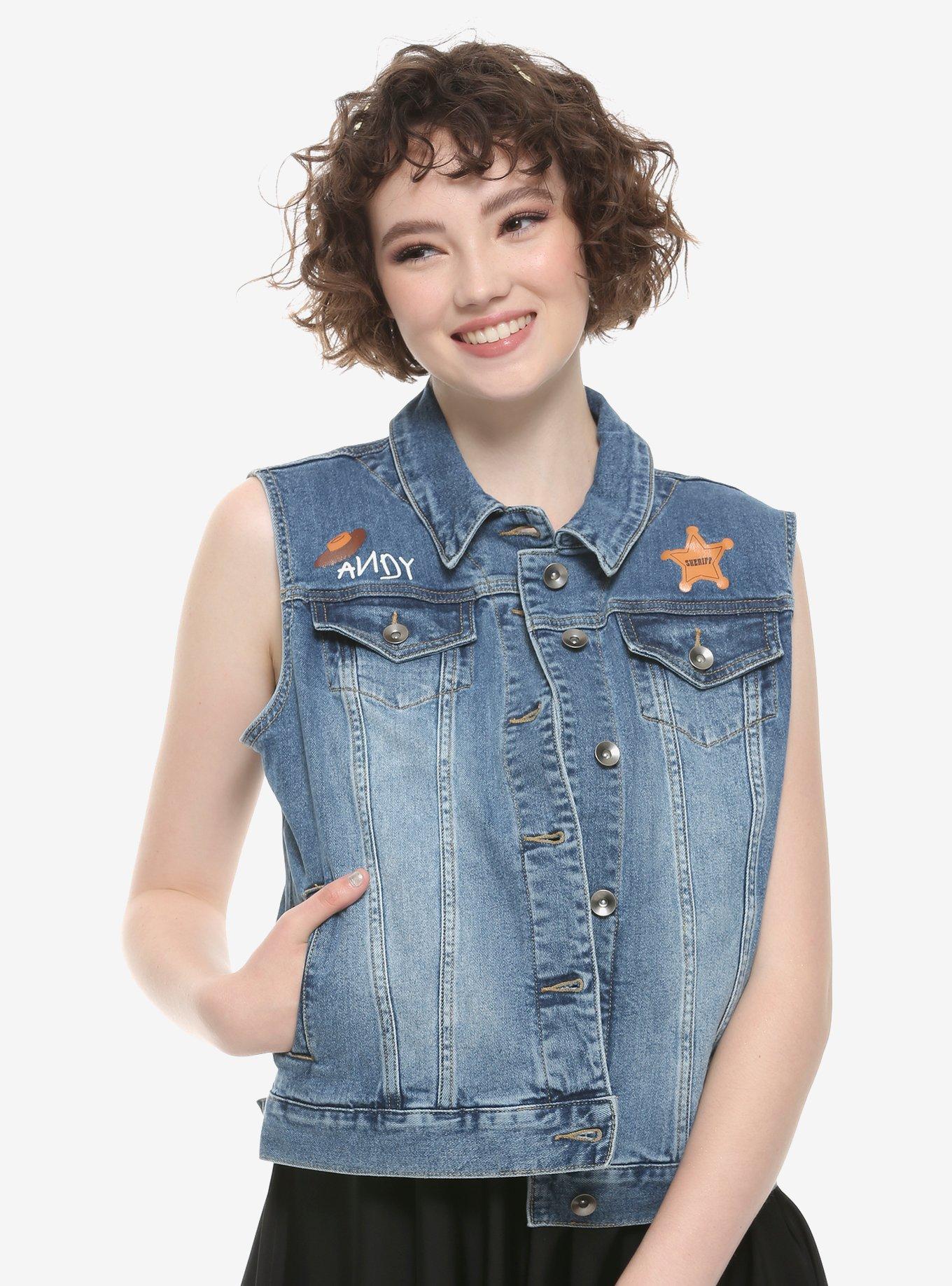 Disney Pixar Toy Story Woody Denim Vest, DENIM, hi-res
