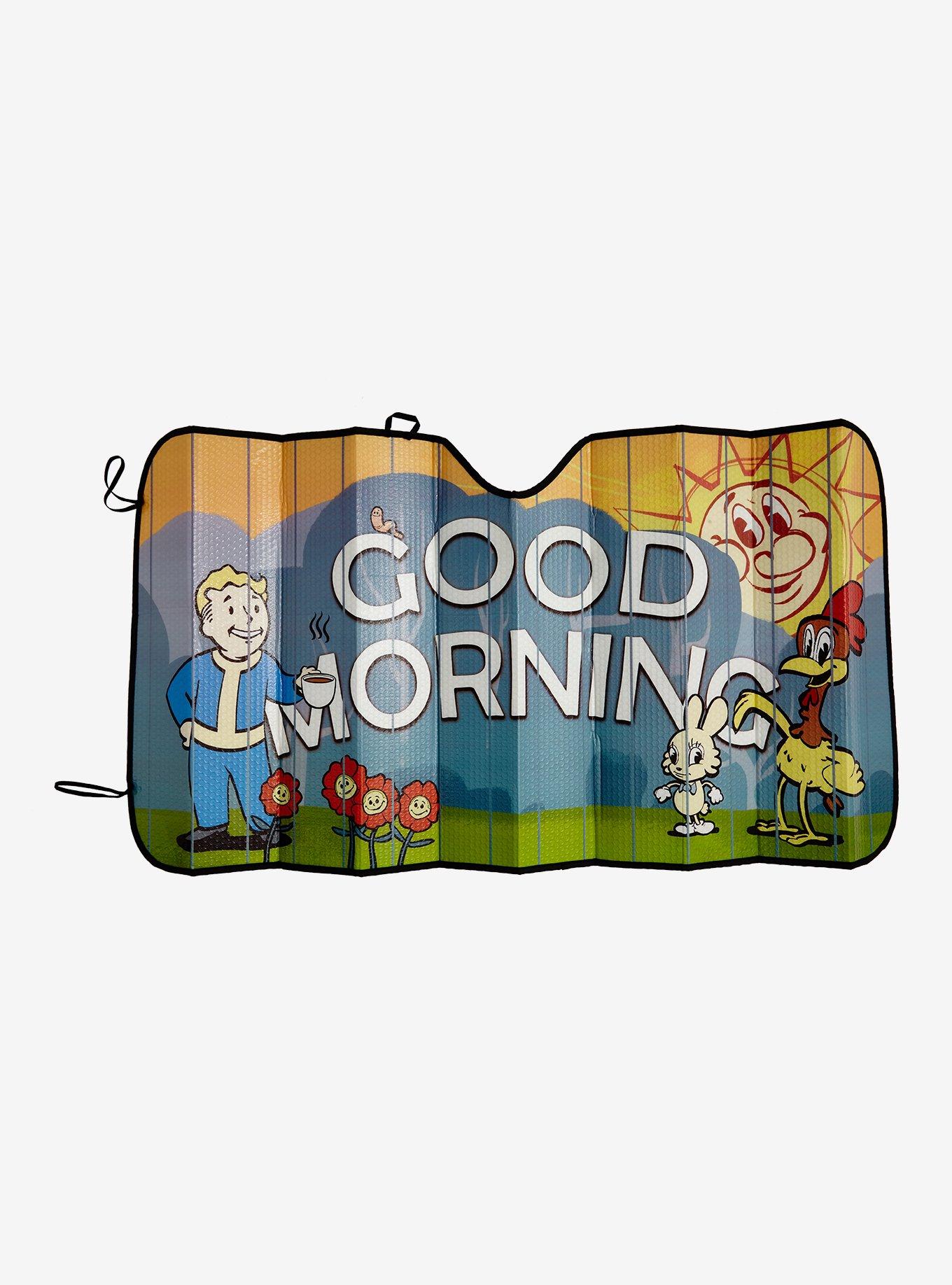 Fallout Good Morning Accordion Sunshade, , hi-res