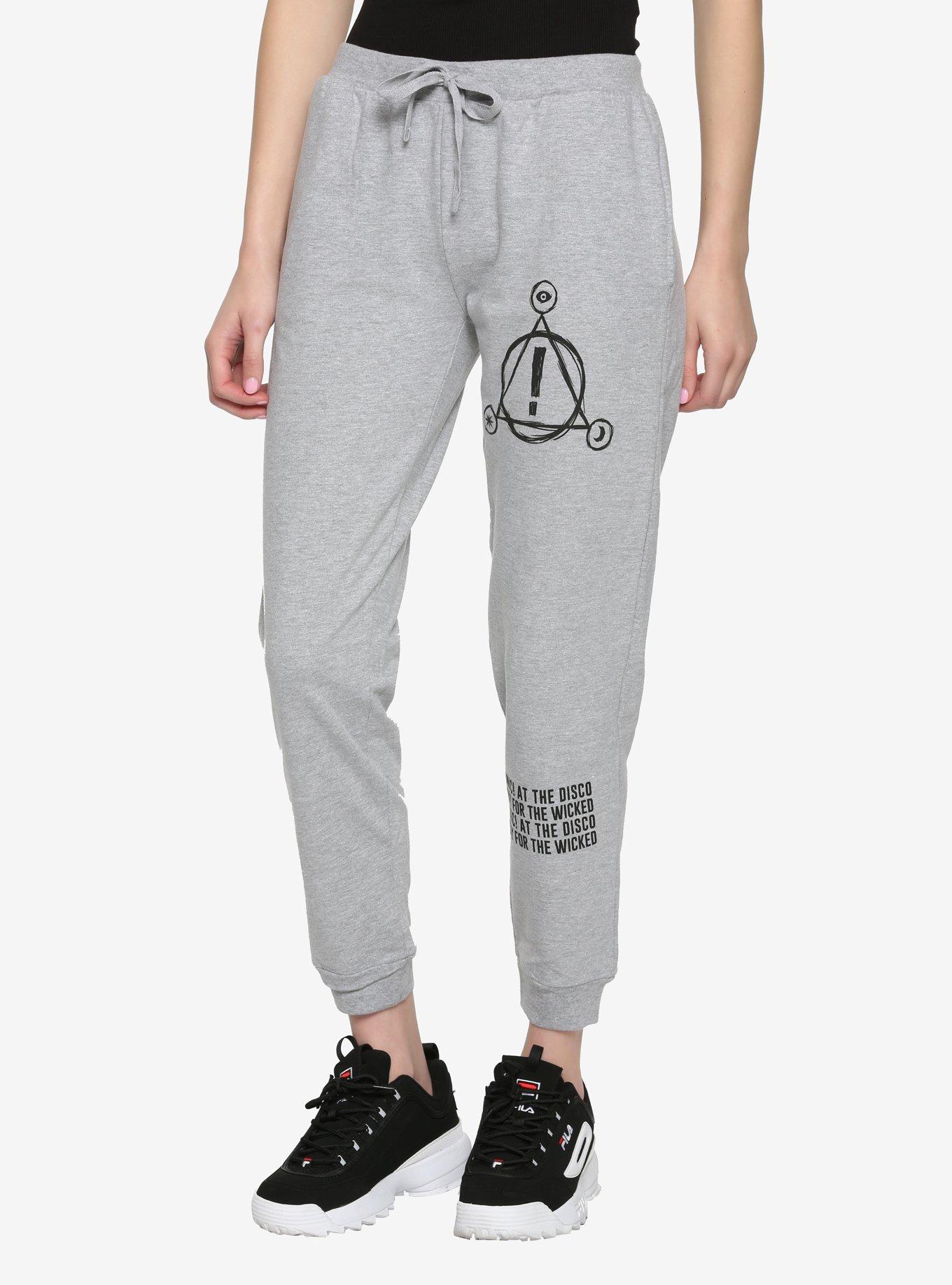 Panic! At The Disco Pray For The Wicked Grey Girls Jogger Pants, GREY, hi-res