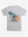 Jurassic World Tyrannosaurus Grafitti T-Shirt, SILVER, hi-res