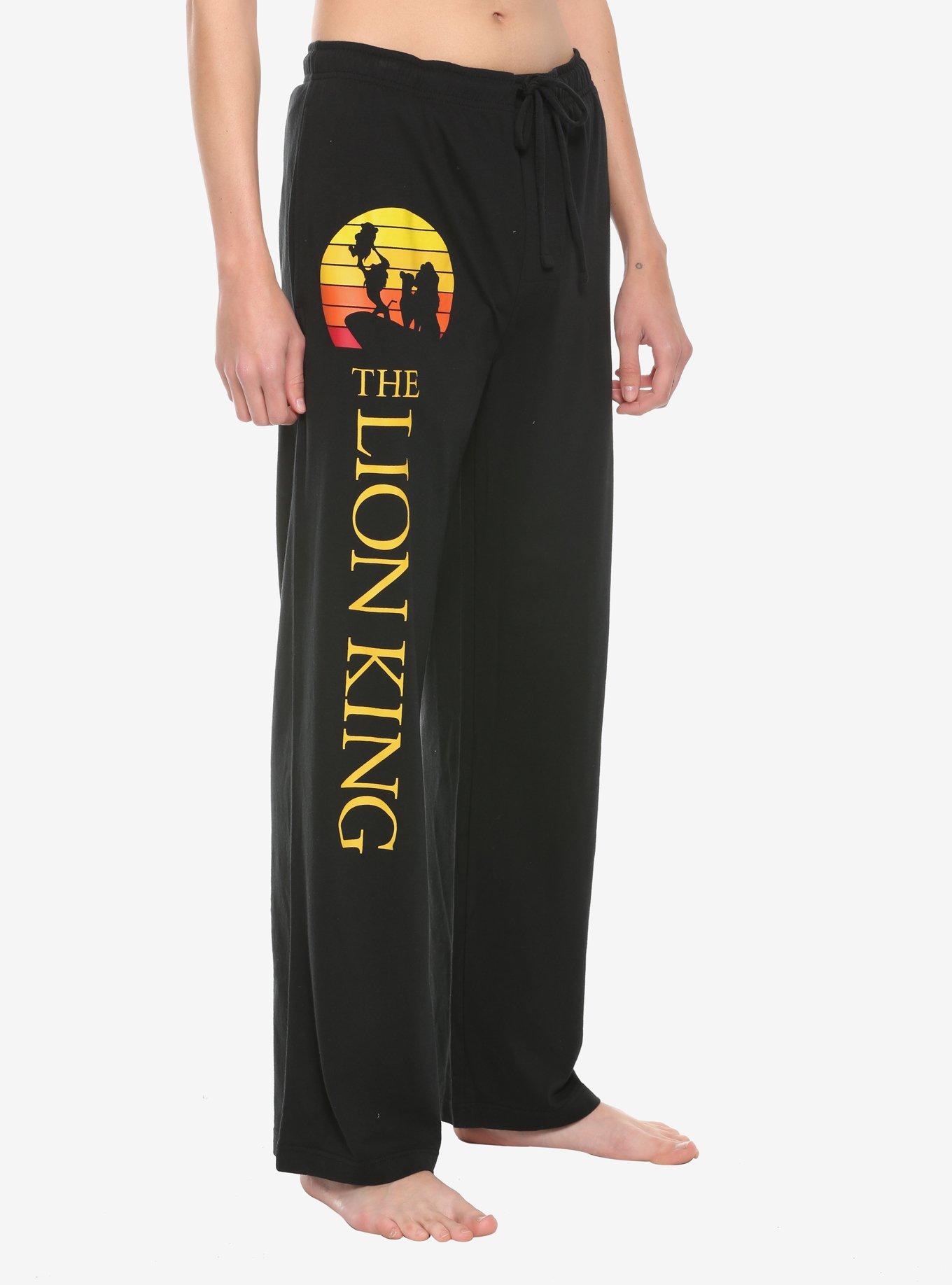 Disney The Lion King Sun Silhouettes Pajama Pants, BLACK, hi-res