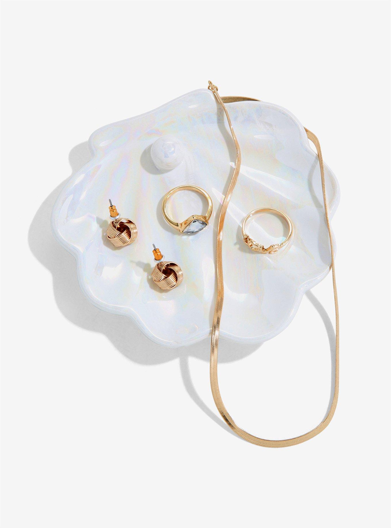 Seashell Iridescent Trinket Tray, , hi-res