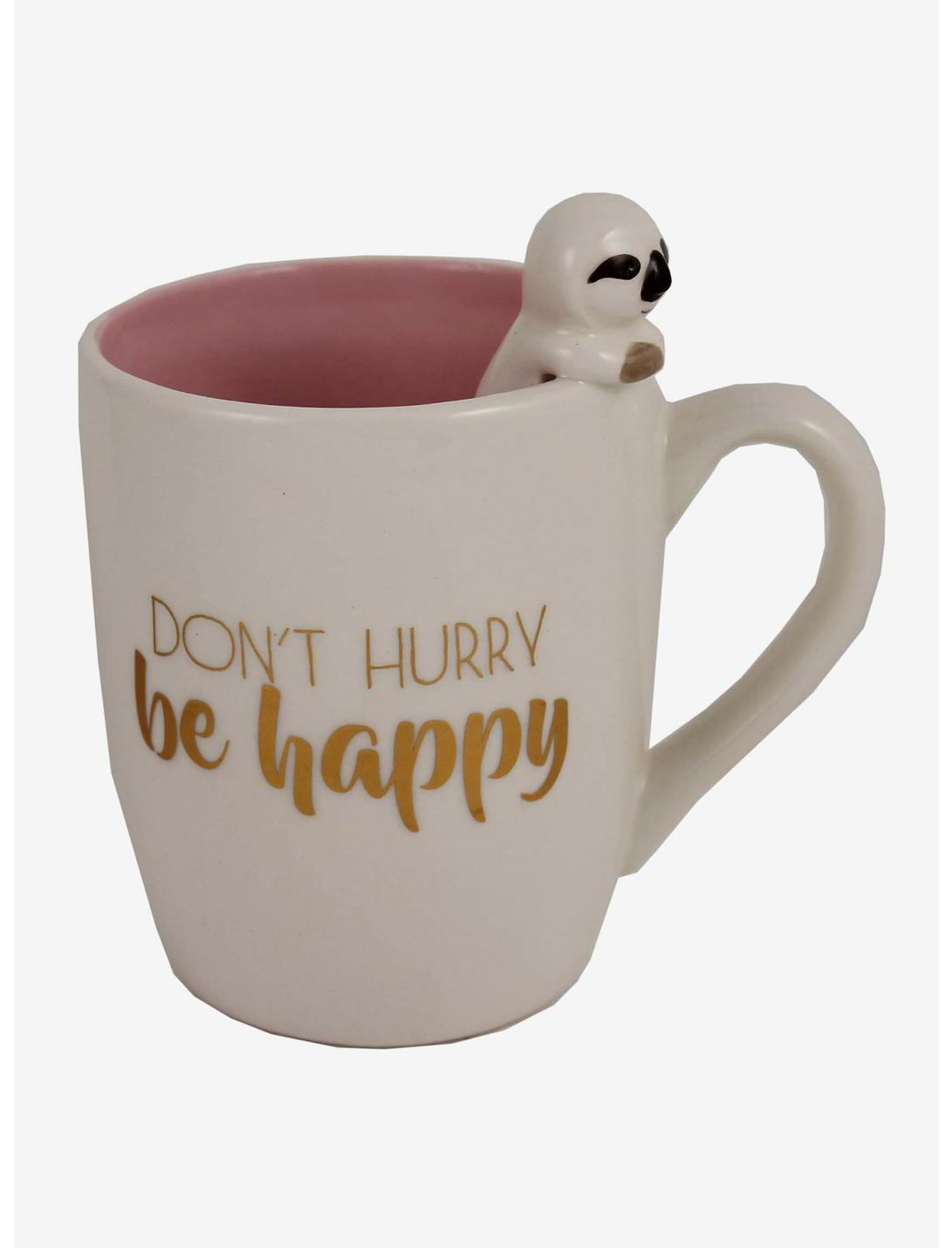 3D Sloth Be Happy Mug, , hi-res
