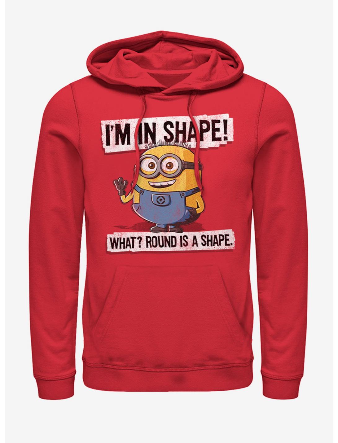 Minions I'm in Shape Hoodie, RED, hi-res