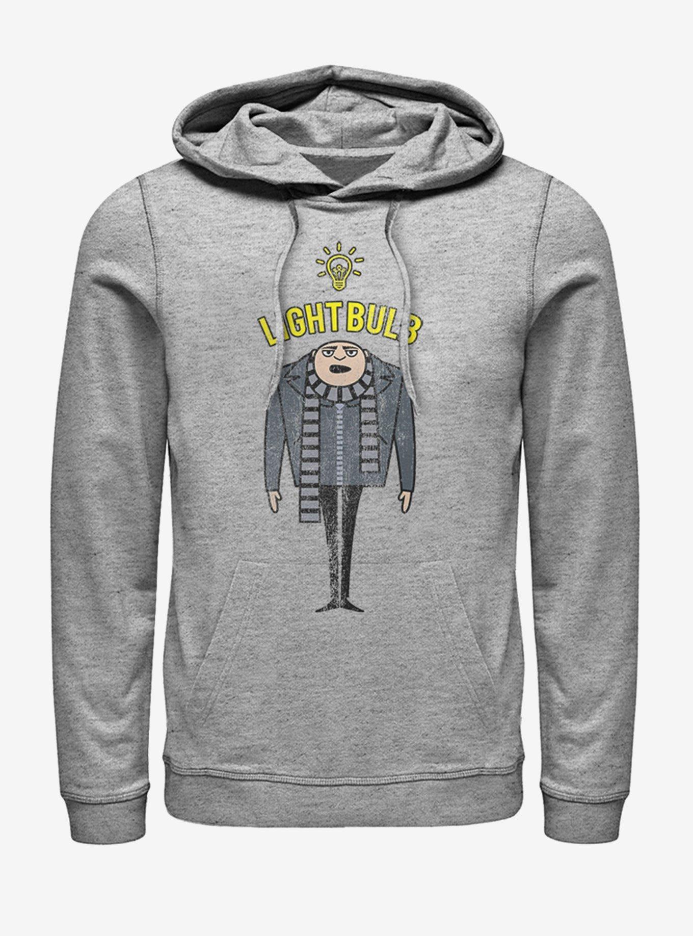 Minions Light Bulb Hoodie, ATH HTR, hi-res