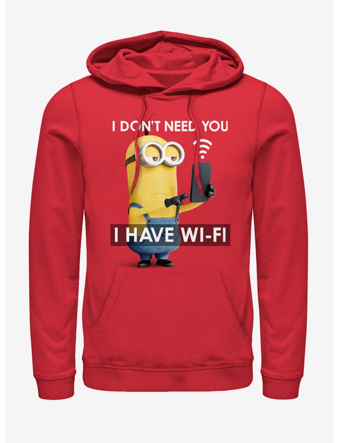 Minions Don't Need You Hoodie, RED, hi-res