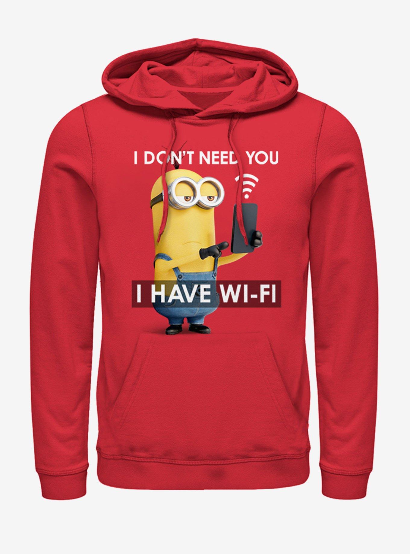 Minions Don't Need You Hoodie, RED, hi-res