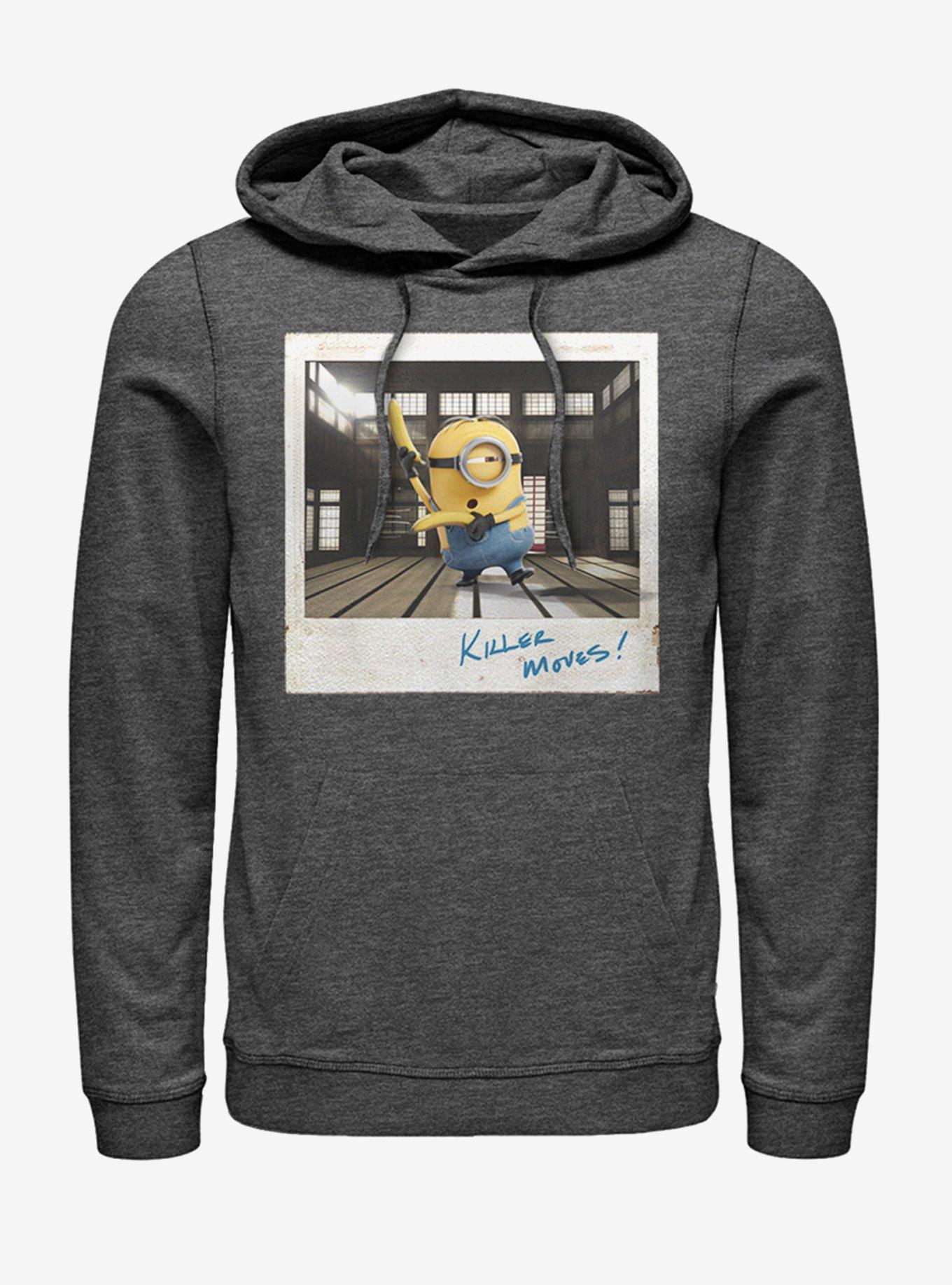 Minions In The Dojo Hoodie, CHAR HTR, hi-res