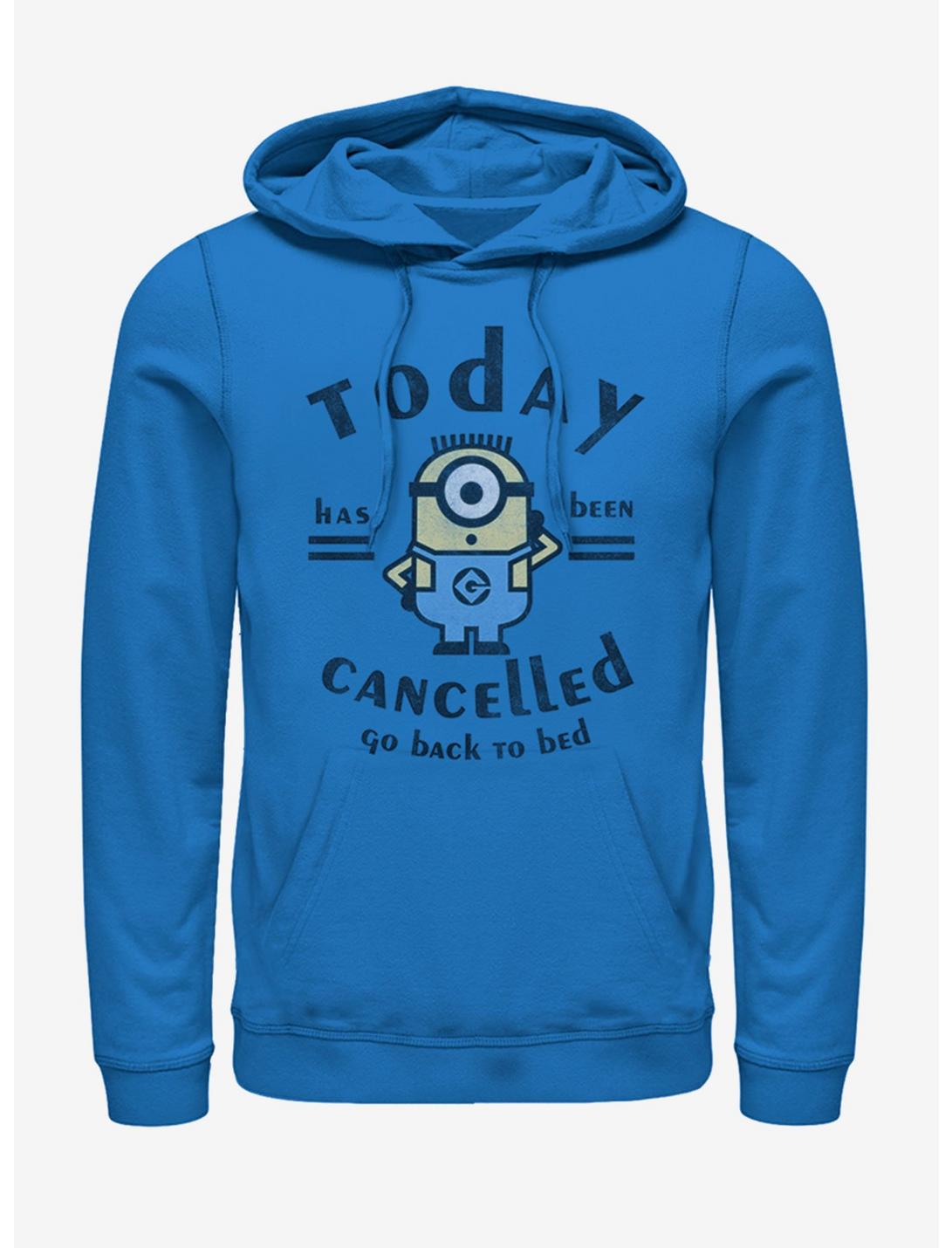 Minions Today Cancelled Hoodie, ROYAL, hi-res