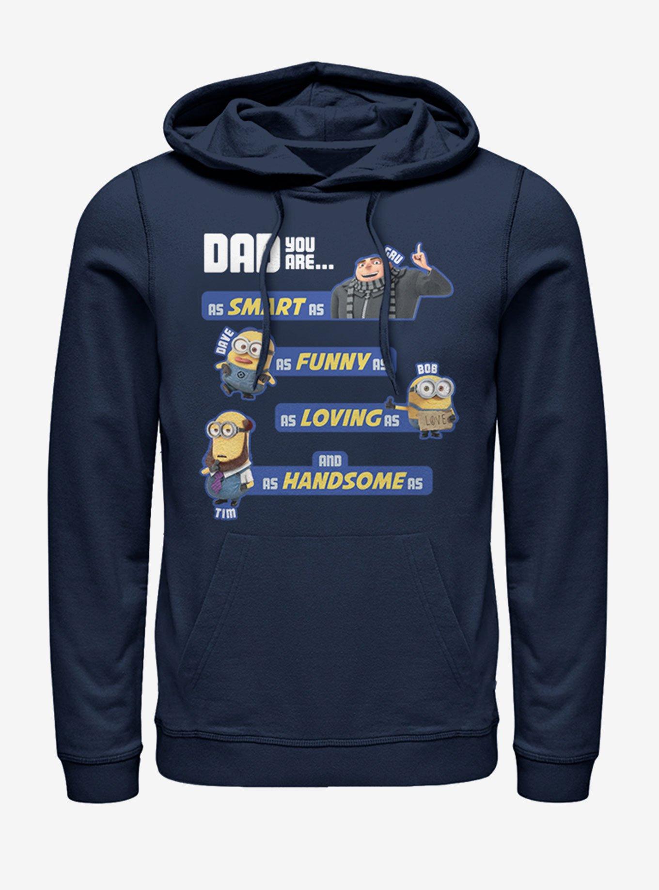 Minions As Dad As Hoodie, NAVY, hi-res