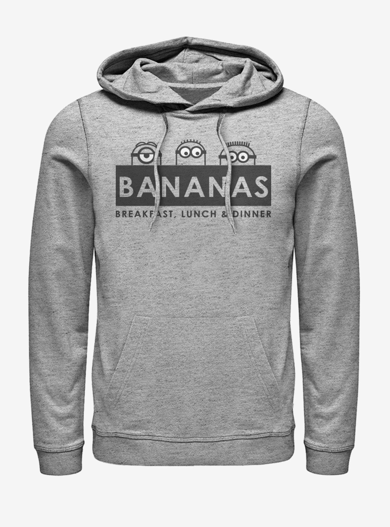 Minions Bananas Breakfast Lunch Dinner Hoodie, , hi-res