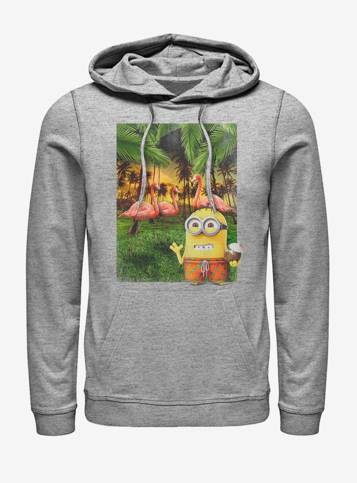 Minions Flamingos in Paradise Hoodie, , hi-res